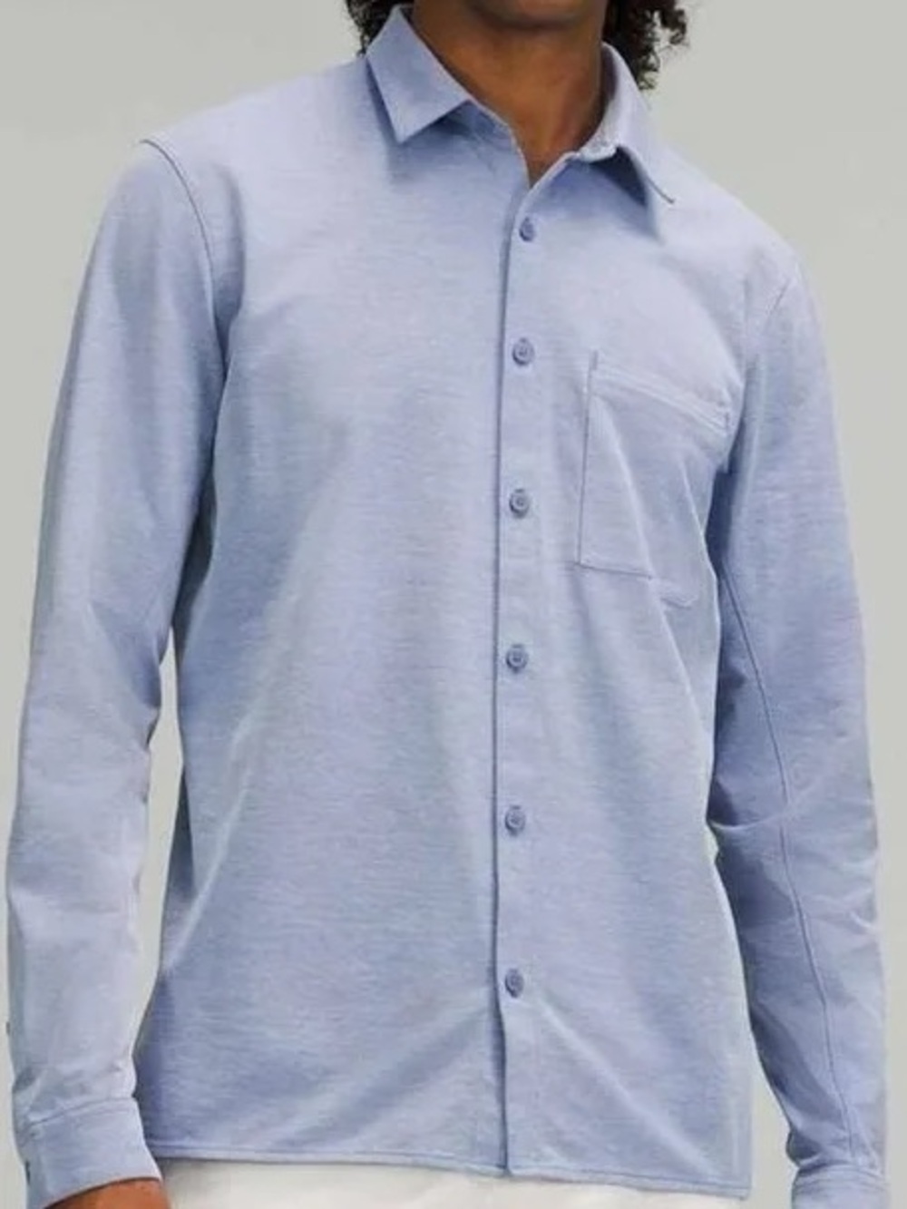 Men's Lululemon Commission Long- Sleeve Button Down - XL - Harbor Blue